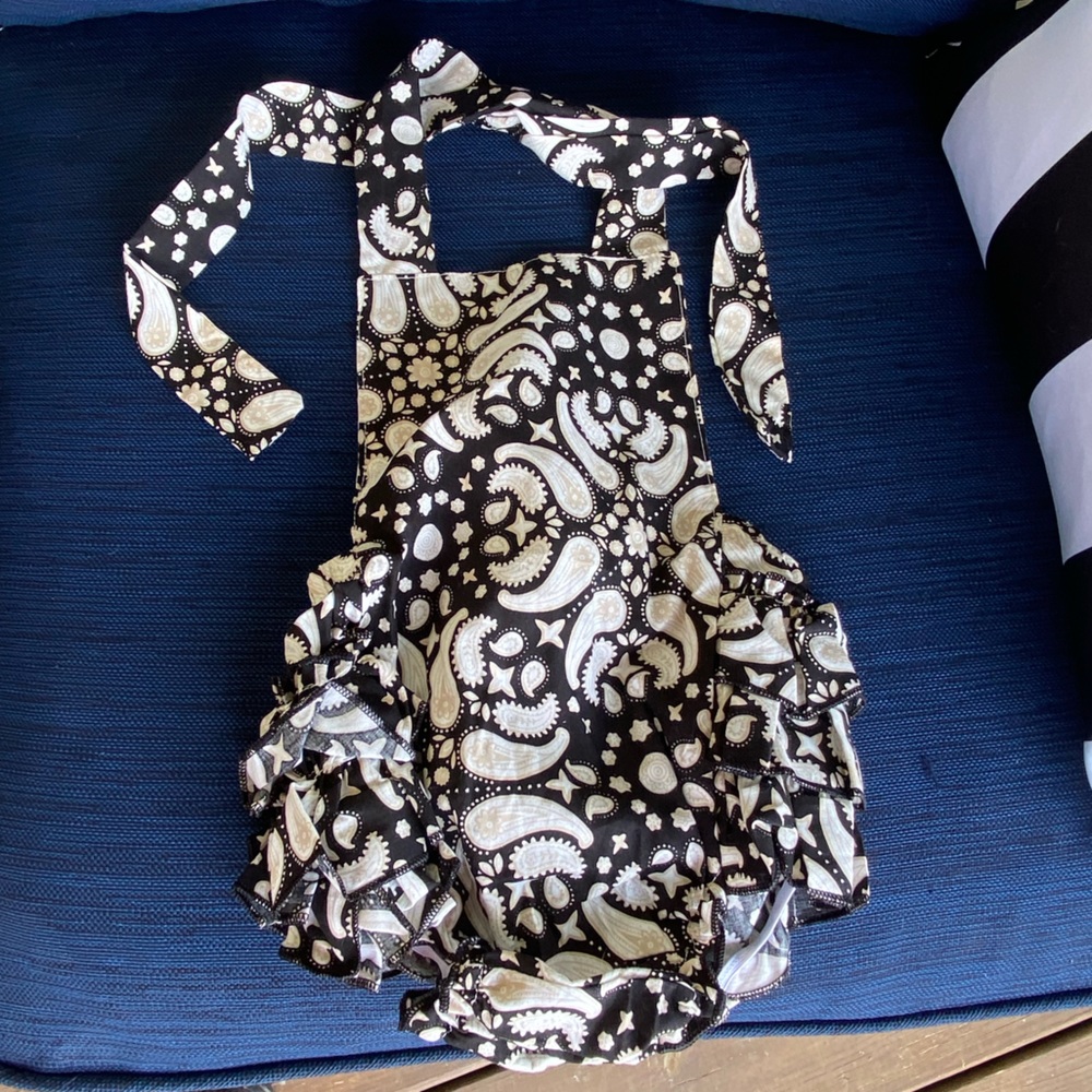 Cute Messy Code Toddler Sunsuit